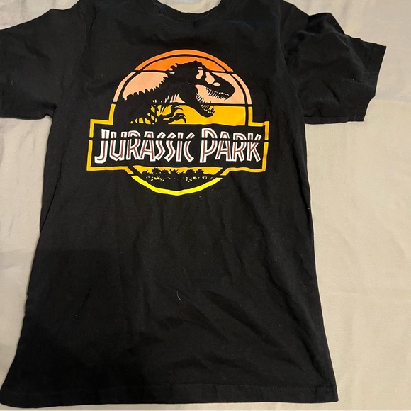 Jurassic Park Tops - Jurassic Park Black Tee Medium